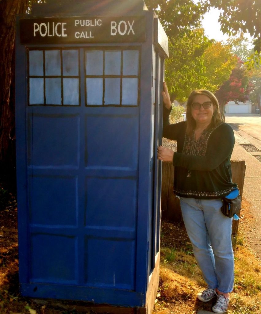 Christy's Tardis Little Free Library