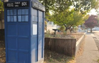 Christy's Tardis Little Free Library