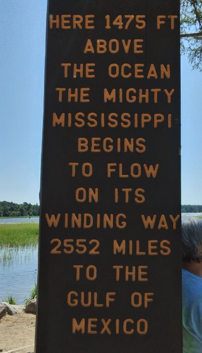 Mississippi River sign